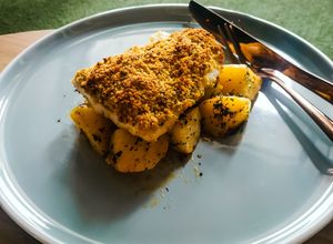 Foto resep Dory Honey and Potato Traybaked