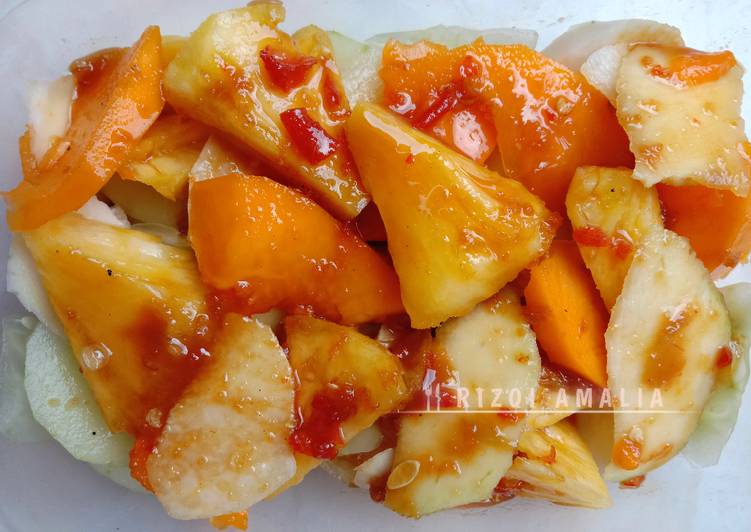 Resep Rujak Buah, Bikin Ngiler