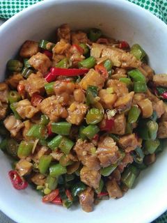 Foto resep Tumis buncis tempe nyemek