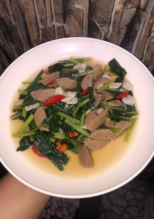 Foto resep Tumis Sawi Hijau dan Bakso 🥬