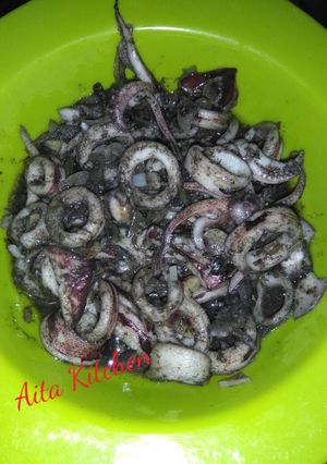 Foto resep Tumis cumi hitam