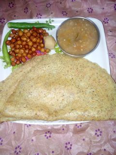 சிக்பா தோசை/ கருப்பு கொண்டைக்கடலை தோசை செய்முறை முக்கிய புகைப்படம்