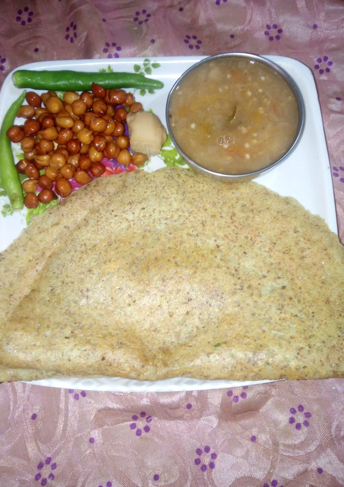 சிக்பா தோசை/ கருப்பு கொண்டைக்கடலை தோசை செய்முறை முக்கிய புகைப்படம்