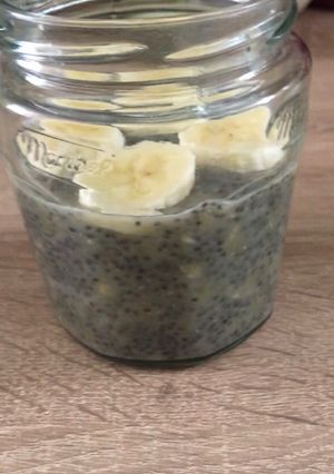 Banános chia puding recept fotója