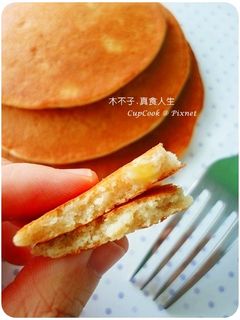 天然無添加香蕉鬆餅(全蛋法,免泡打粉) 的食譜成品照片