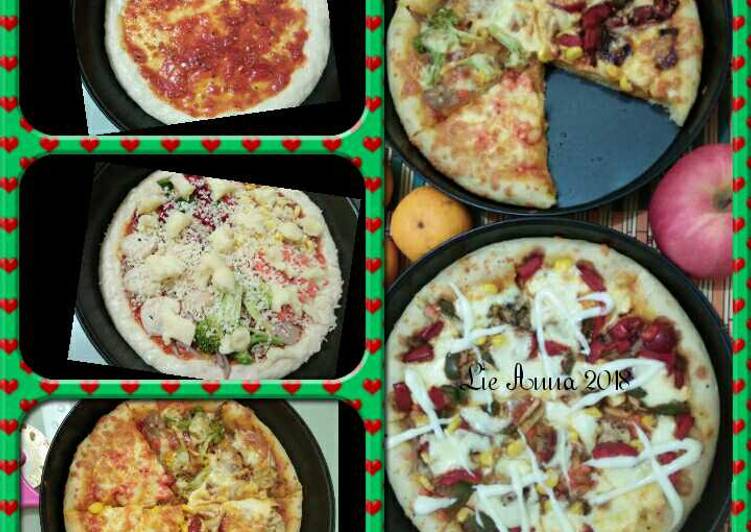 Cara Gampang Menyiapkan #16 Pizza Lezat Homemade (no ulen/no knead) yang Bikin Ngiler