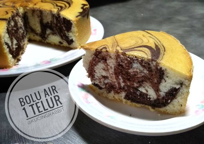  Bolu  Air Mini Oven Resep  Bolu  Air 1 Telur Motif 