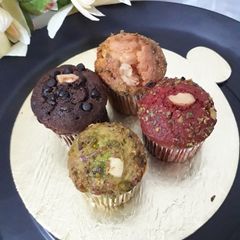 A picture of Multicolour  muffins.