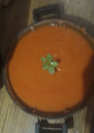 A picture of Carrot soup.