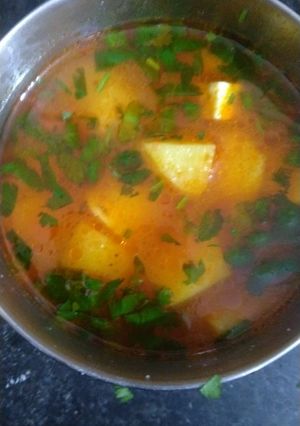 A picture of Aloo matar ki sabji.