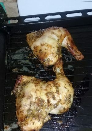 Una foto de Pollo al horno con mostaza