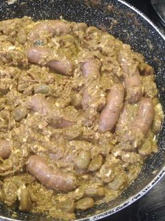 Una foto de Guiso de Habas con longanizas