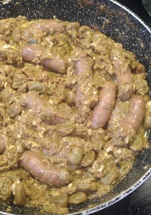 Una foto de Guiso de Habas con longanizas