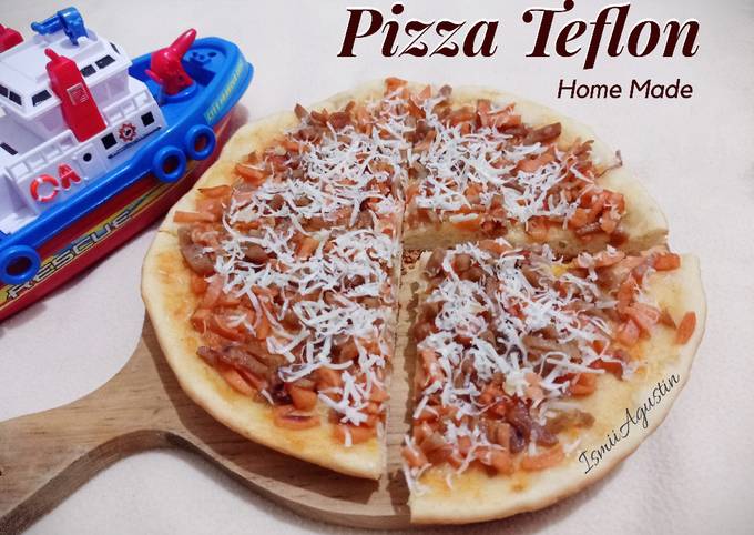Pizza Teflon Lembut Home Made (Eggless)