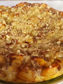 صورة لوصفة غراتان بطاطا 🥔 وكفتة دجاج🍗 بكريمة الجبن 🤤🤤