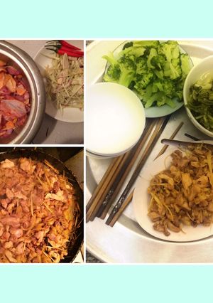 Hình của món Gà xào sả ớt.