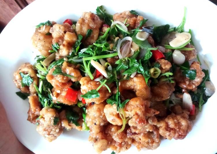 Bahan mengolah Cumi kriuk saos mentega + kemangi, Anti Gagal