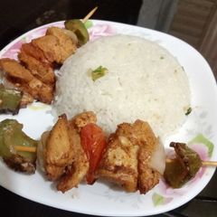 A picture of Chicken Shashlik 🍢🍢🍢.