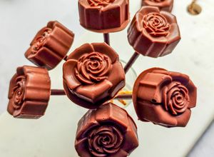 Une photo de Guimauves maison au chocolat