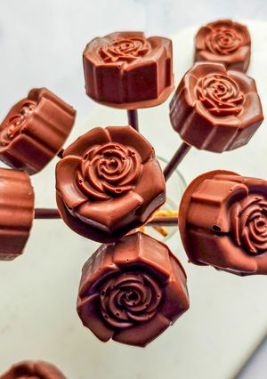 Une photo de Guimauves maison au chocolat