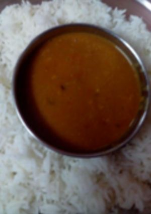 A picture of Rajma chawal.