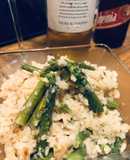 Risotto con espárragos