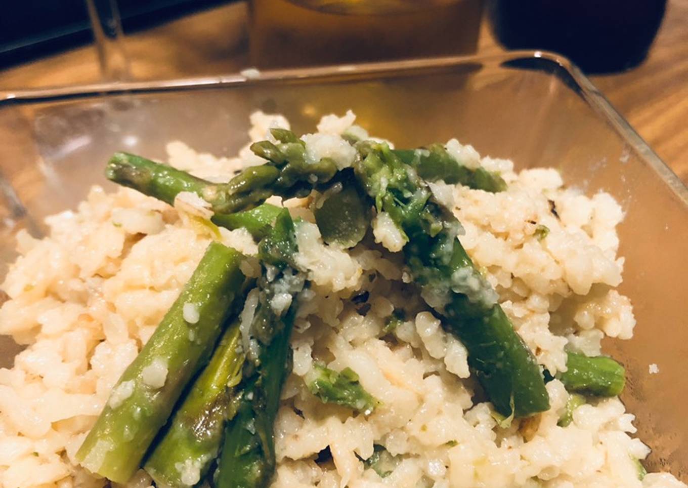 Risotto con espárragos