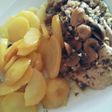 Filete de pollo con champiñones