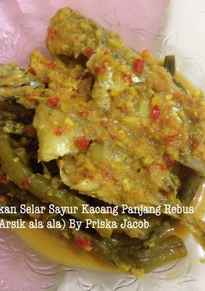 Foto resep Ikan Selar Sayur Kacang Panjang Rebus (Arsik ala ala)
