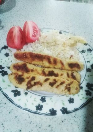 عکسی از دستور کوبیده مرغ تابه ای