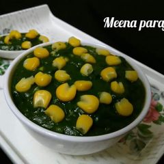 A picture of Palak corn.