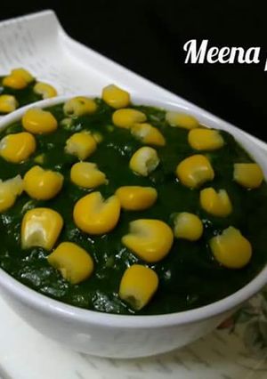 A picture of Palak corn.