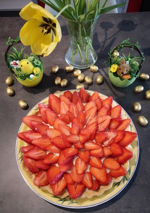 Une photo de Tarte aux fraises
