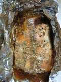 Baked brown sugar/soy sauce pink salmon fillets