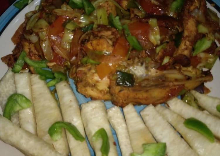 Recipe of Favorite Yam nd roasted chicken