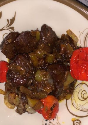 A picture of Fried/ grilled beef sauce.