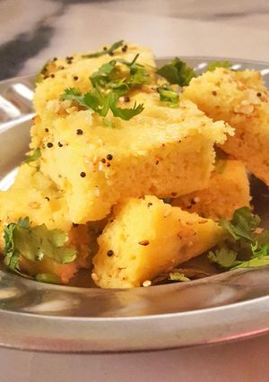 A picture of Mixed Dal Dhokla.