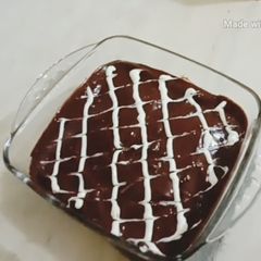 A picture of Eggless chocolate cake.