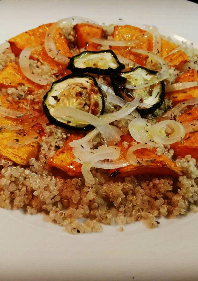 Una foto de Calabaza al horno con quinoa