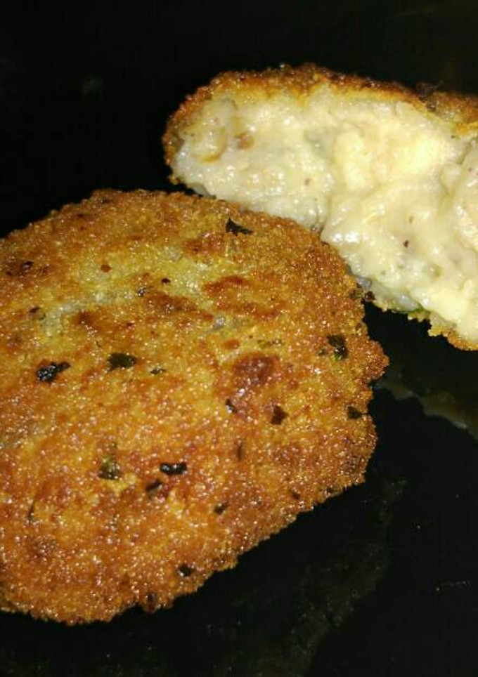 Una foto de Croquetas veganas de setas y calabacín