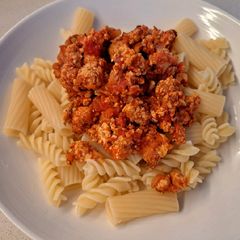 A picture of Vegan ragù (bolognese).