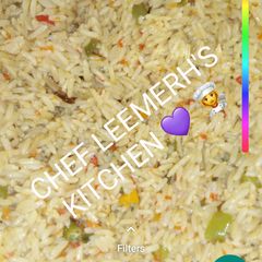 A picture of Fried rice and salad.