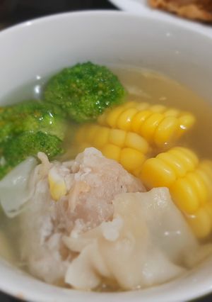 Foto resep Sop jagung dadakan