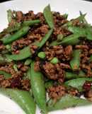 Sugar Snaps Stir Fried with Mince and Fermented Black Beans