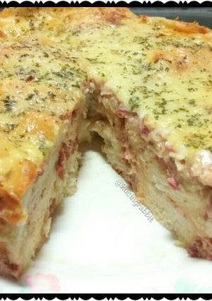 Foto resep Savoury Bread Pudding (Puding Roti Asin)