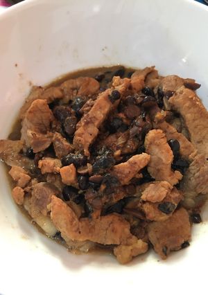 Foto resep Babi black bean