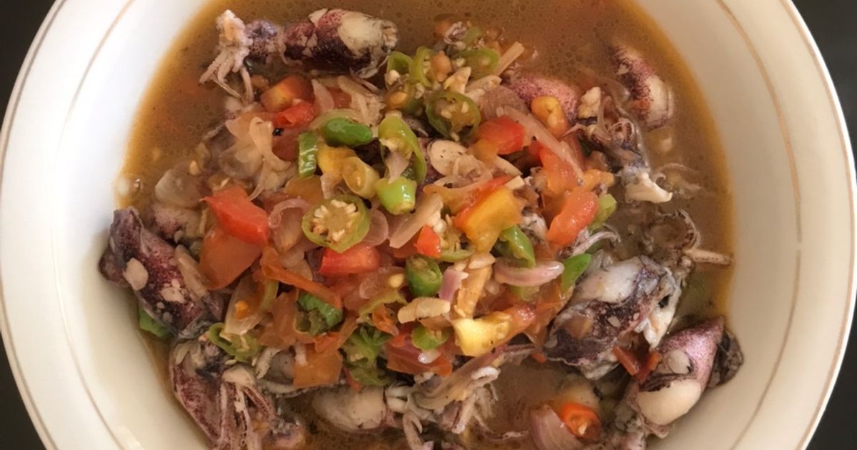 (Masakan Sederhana) Cumi bumbu Dabu Dabu