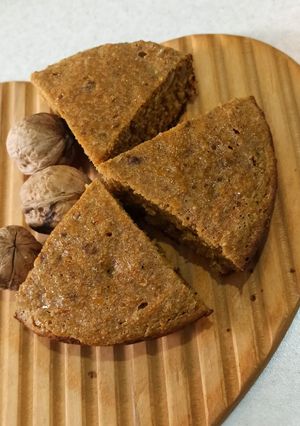 عکسی از دستور کیک هویج وگردو رژیمی🥕