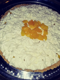Una foto de Tarta de durazno
