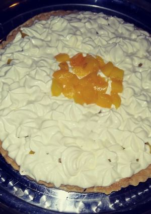 Una foto de Tarta de durazno